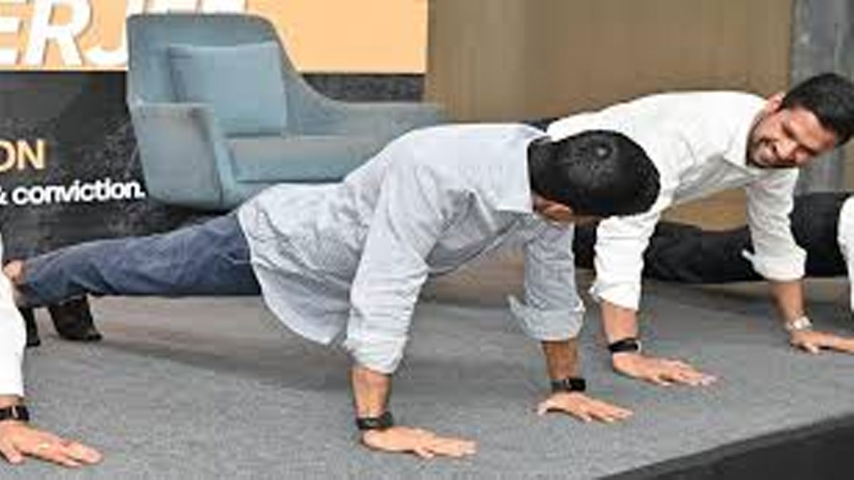 Abhishek Banerjee Pushup Challenge
