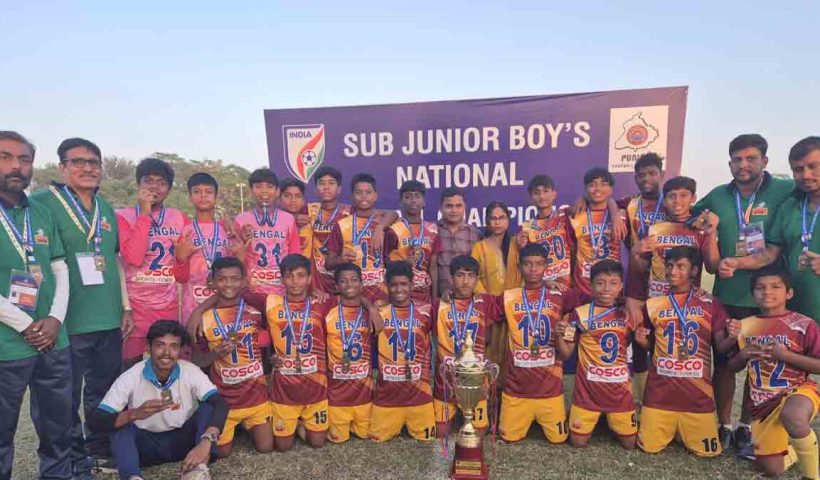 bengal-football-team-win-sub-junior-national-football-champions-2025