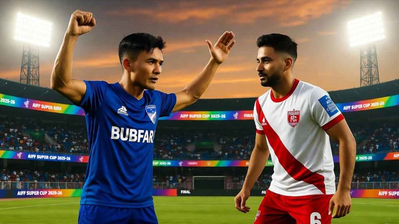 Bengaluru FC faces Punjab FC in a high-stakes Group C decider at AIFF Super Cup 2025-26 in Goa. With both teams unbeaten, Sunil Chhetri's experience clashes with Nikhil Prabhu's youth in a battle that could go to penalties. Live on November 5!