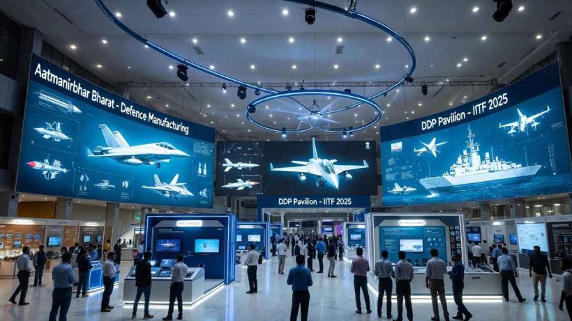 ddp-pavilion-iitf-2025-defence-aatmanirbhar-bharat-dpsu-idex-showcase