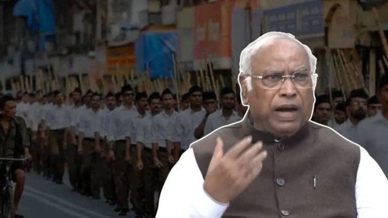 সংবিধান দিবসে খড়গের বিস্ফোরক দাবিতে চাঞ্চল্য kharge-attacks-rss-constitution-manusmriti-remarks