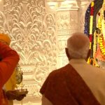 রামমন্দিরে আরতি মোদী–ভাগবতের, আর কিছুক্ষণের মধ্যেই পতাকা উত্তোলন