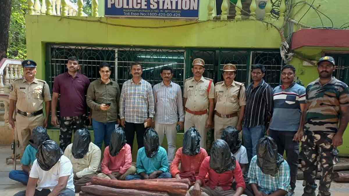 tirupati-red-sanders-smuggling-operation-9-arrested
