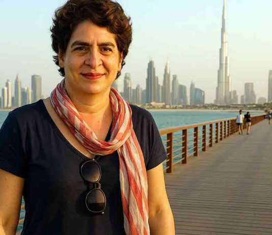 riyanka-gandhi-dubai-vacation-after-bihar-election-setback