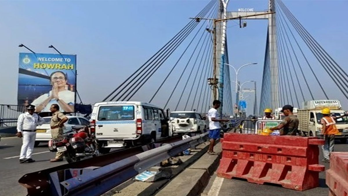 Vidyasagar Setu Closure Triggers Traffic Chaos on Kolkata-Howrah Diversion Roads