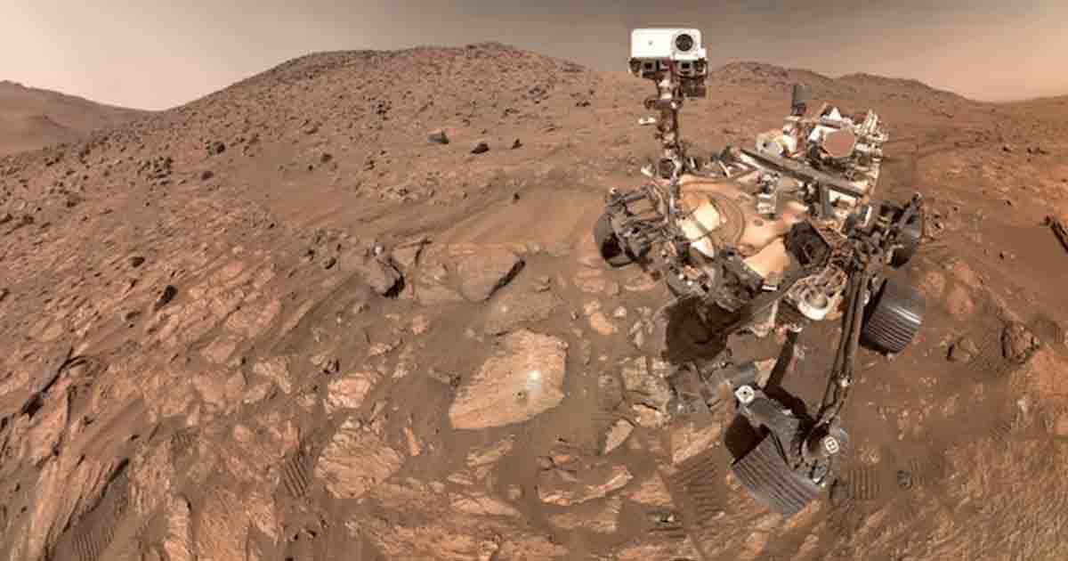 NASA rover on Mars