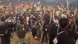 mob wrecks rock concert in Bangladesh