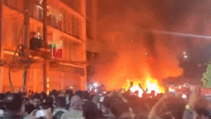 Crowd Gathers in Rajshahi, Protests Erupt Near Indian Embassy