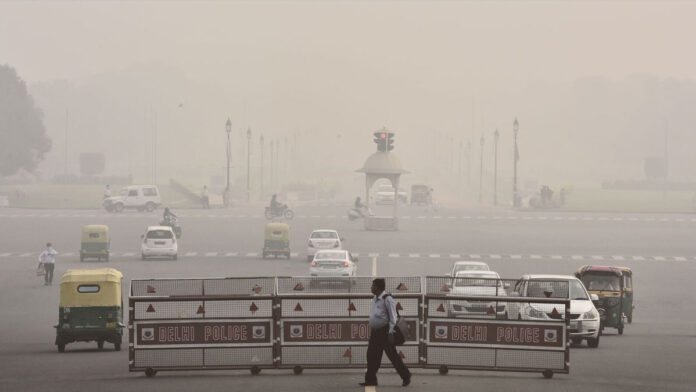 Delhi AQI nears severe level
