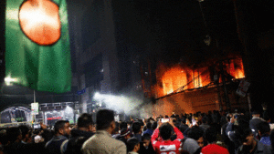 Rajshahi Sees New Wave of Protests Outside Indian Embassy