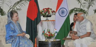 PM Modi and Sheikh Hasina on Khaleda Zia death