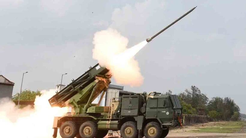 Pinaka Multi Barrel Rocket Launcher