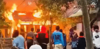 Bangladesh Hindu house torched