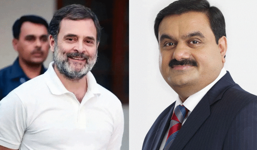 Rahul Gandhi Adani Handshake