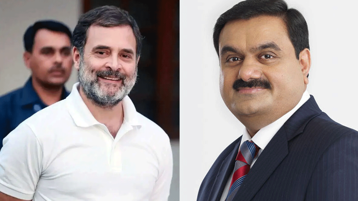 Rahul Gandhi Adani Handshake