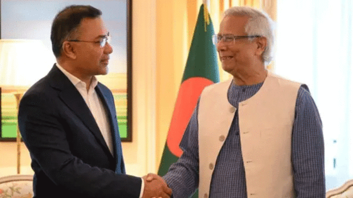 Tarique Rahman called Muhammad Yunus