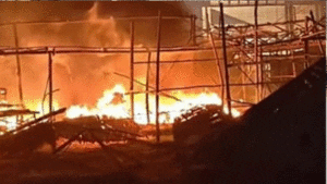 Fire at Gangasagar Mela