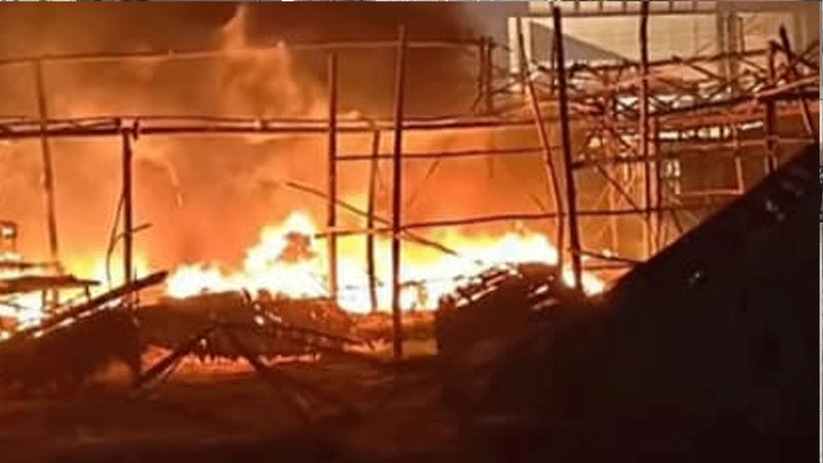 Fire at Gangasagar Mela