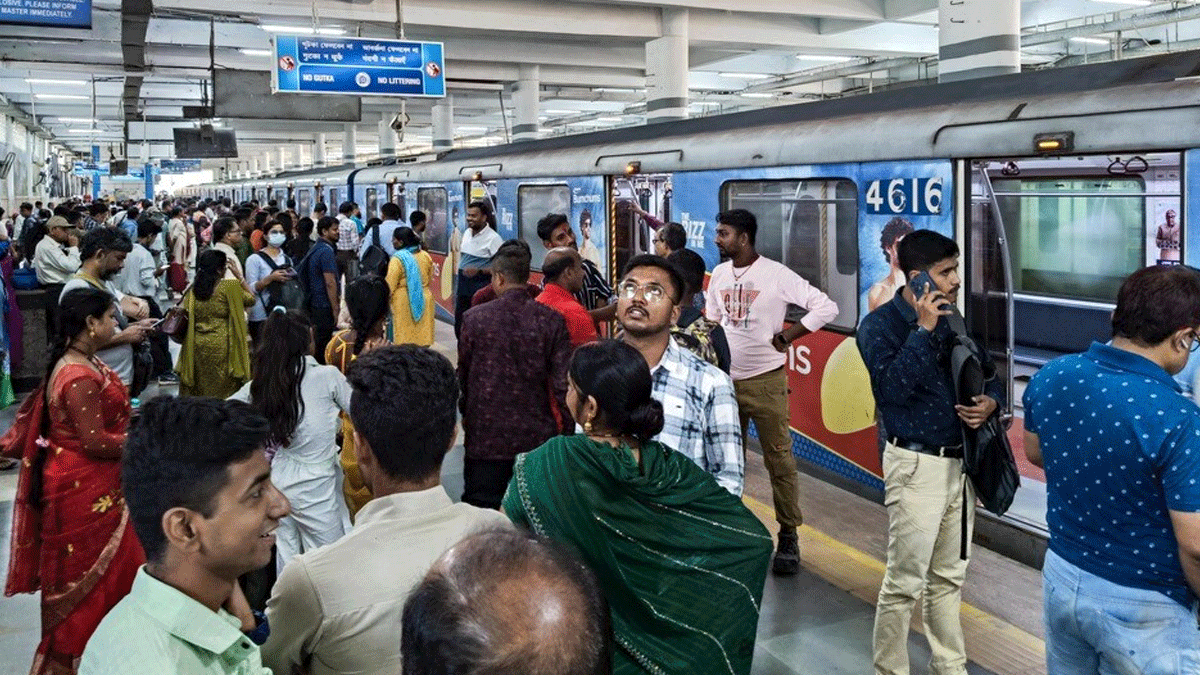 Kolkata Metro Blue Line disruption