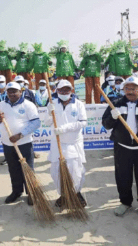 Gangasagar beach cleaning drive