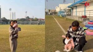 subhasish-bose-daughter-first-football-moment-viral-video