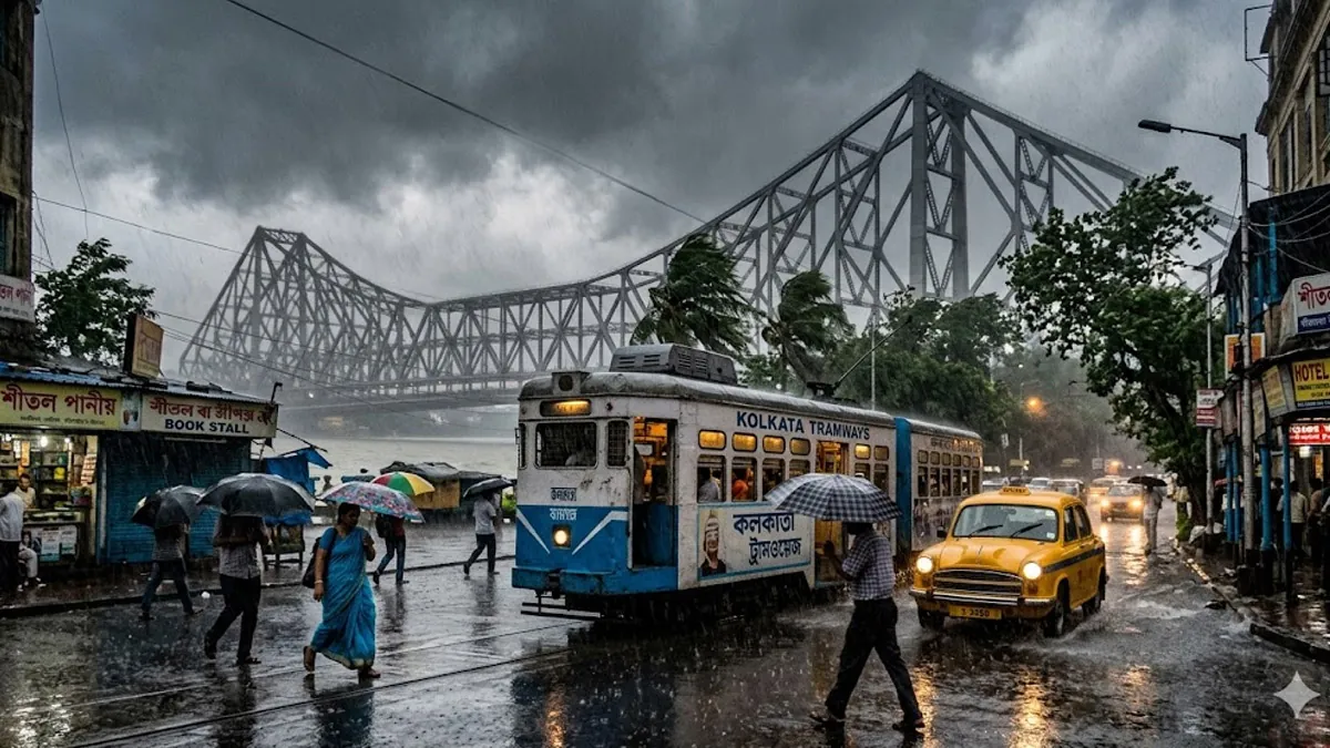 কলকাতায় আচমকা কালবৈশাখীর তাণ্ডব! একাধিক জায়গায় শিলাবৃষ্টি Kolkata Kalbaishakhi Storm