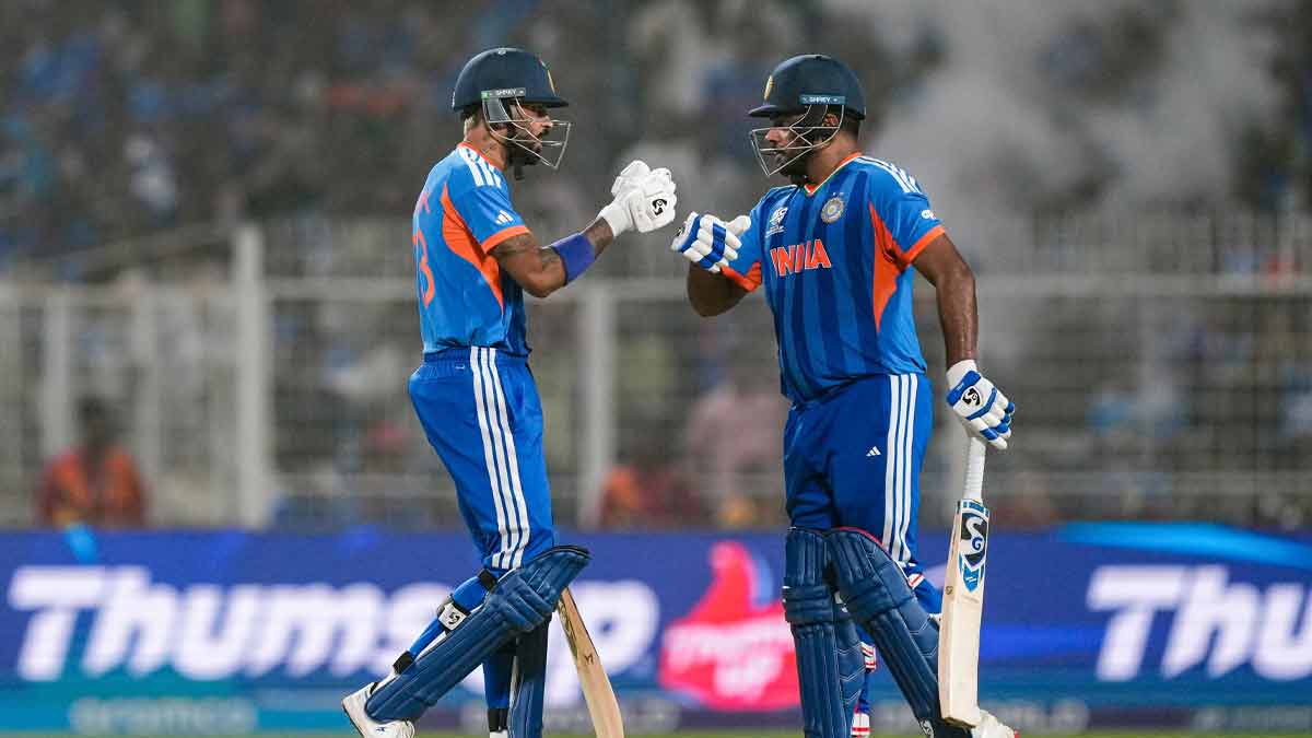 ক্রিকেটে নন্দনকাননে সঞ্জু ঝড়, ক্যারিবিয়ানদের উড়িয়ে সেমিতে ভারত sanju-samson-97-india-beat-west-indies-reach-t20-world-cup-semi-final