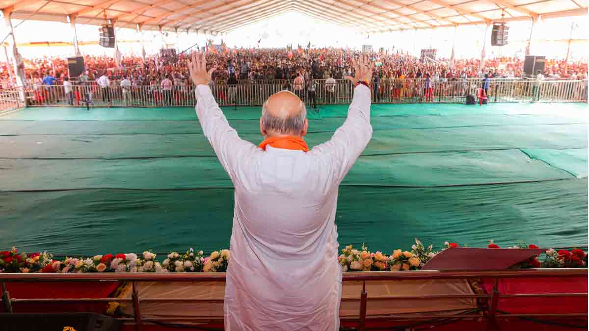 উত্তরবঙ্গে অমিত শাহের ম্যারাথন প্রচার, কোচবিহারে শেষ সভা amit-shah-north-bengal-marathon-campaign-four-rallies-darjeeling-cooch-behar