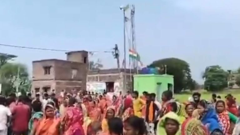amta-cut-money-protest-gram-panchayat-leader-house-vandalised