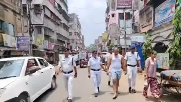 haorah howrah-gangster-akash-singh-police-parade