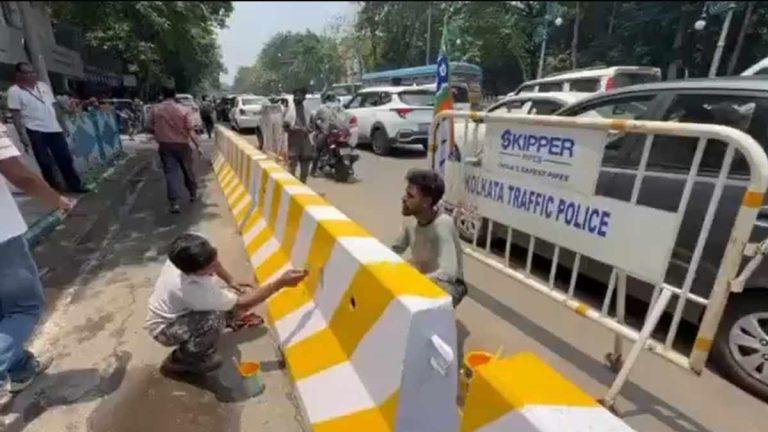 west-bengal-road-color-change-bjp-government