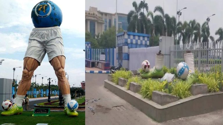 যুবভারতী স্টেডিয়ামে মমতার ‘অহংকার’ ভেঙে গুড়িয়ে দিল শুভেন্দু সরকার
