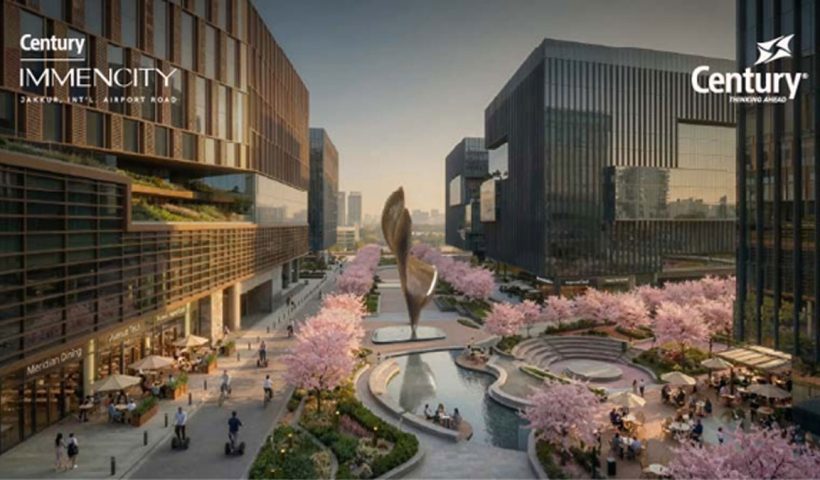 Spread across 11 million sq. ft., Century Immencity is envisioned as a five-district lifestyle destination in North Bengaluru, featuring 5 unique districts, including homes, offices, hospitality, retail and F&B