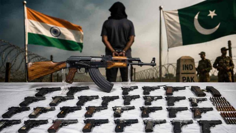 ak47-and-25-pistols-seized-near-indo-pak-border-in-amritsar