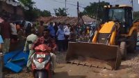 shalimar-coal-depot-bulldozer-action