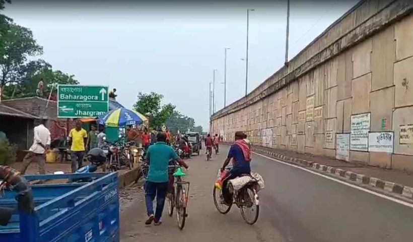 Jhargram lodhasuli-highway-eviction-drive-affects-150-traders