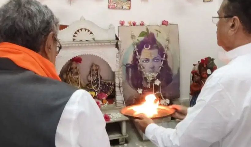 Shubhendu Adhikari Prayer Before West Bengal Budget 2026