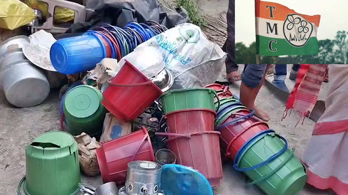 relief funds and fire arms rescued from kultali tmc leader house