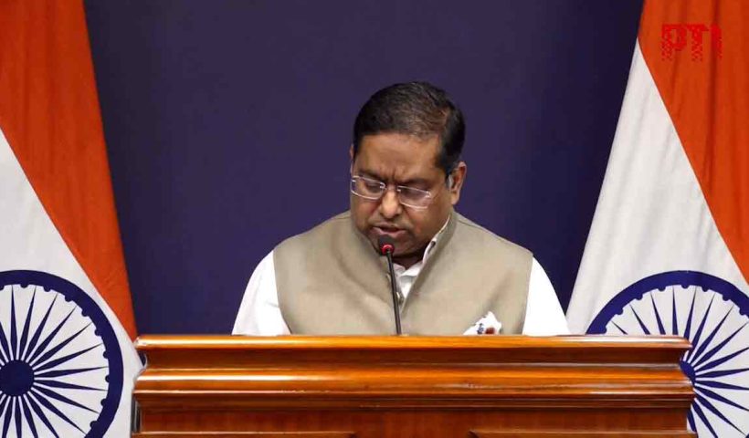 MEA Spokesperson Randhir Jaiswal