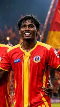 east-bengal-beat-pathachakra-5-1-cfl-premier-division-uttam-hansda-akash-hemram