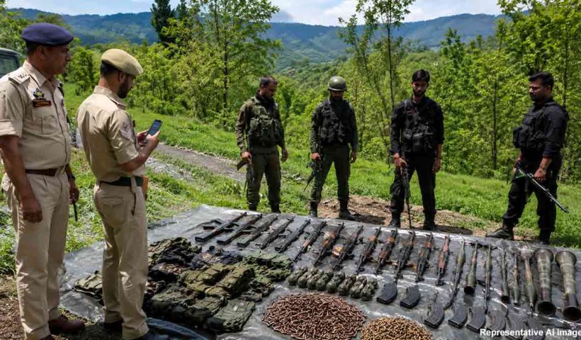 kulgam-joint-operation-arms-explosives-recovered-jammu-kashmir