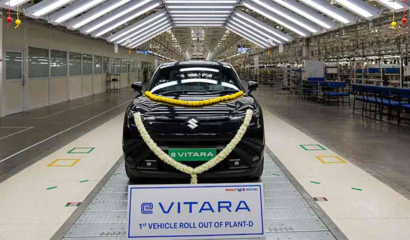 maruti-suzuki-gujarat-plant-starts-e-vitara-production