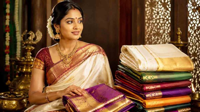 south-indian-sarees-kanchipuram-kasavu-gadwal-types-and-speciality