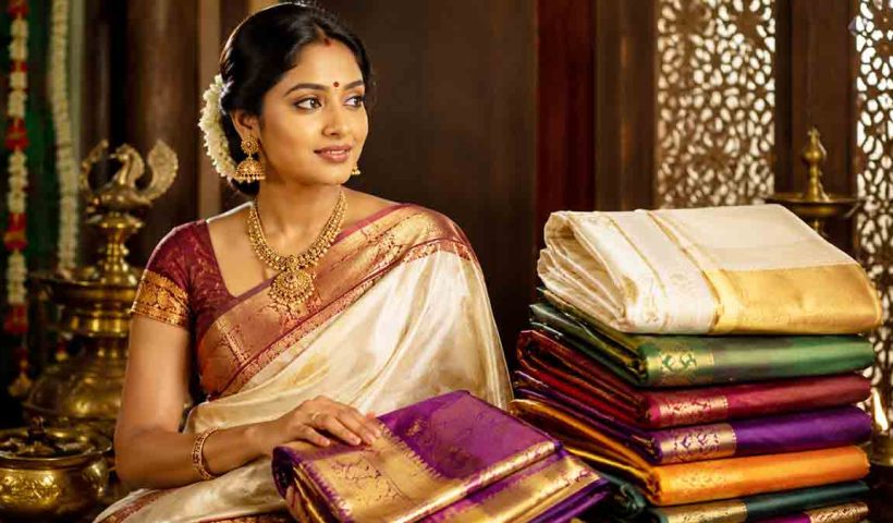 south-indian-sarees-kanchipuram-kasavu-gadwal-types-and-speciality
