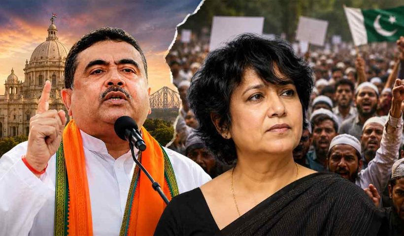 taslima-nasreen-kolkata-visit-political-reactions-west-bengal